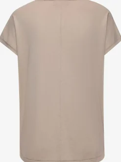 T-shirt en v logo imprimé sur la poitrine