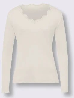 T-shirt en v look original et romantique