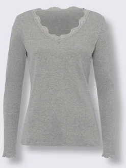 T-shirt en v look original et romantique
