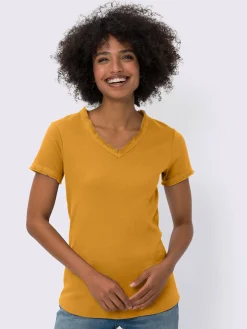 T-shirt en v qualité coton doux sur la peau