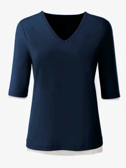 T-shirt en v toucher doux et agréable