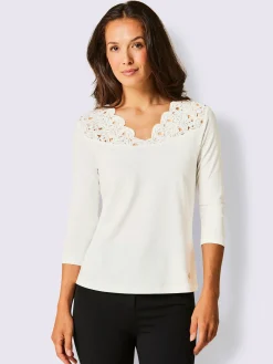 T-shirt en v ultra-doux avec modal