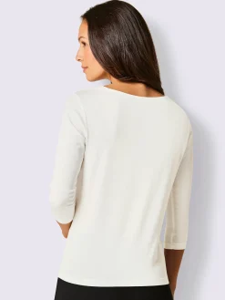 T-shirt en v ultra-doux avec modal