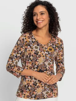 T-shirt en v viscose