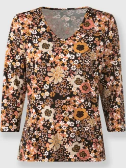 T-shirt en v viscose