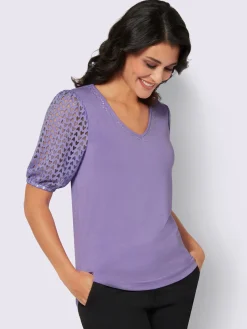T-shirt en v viscose