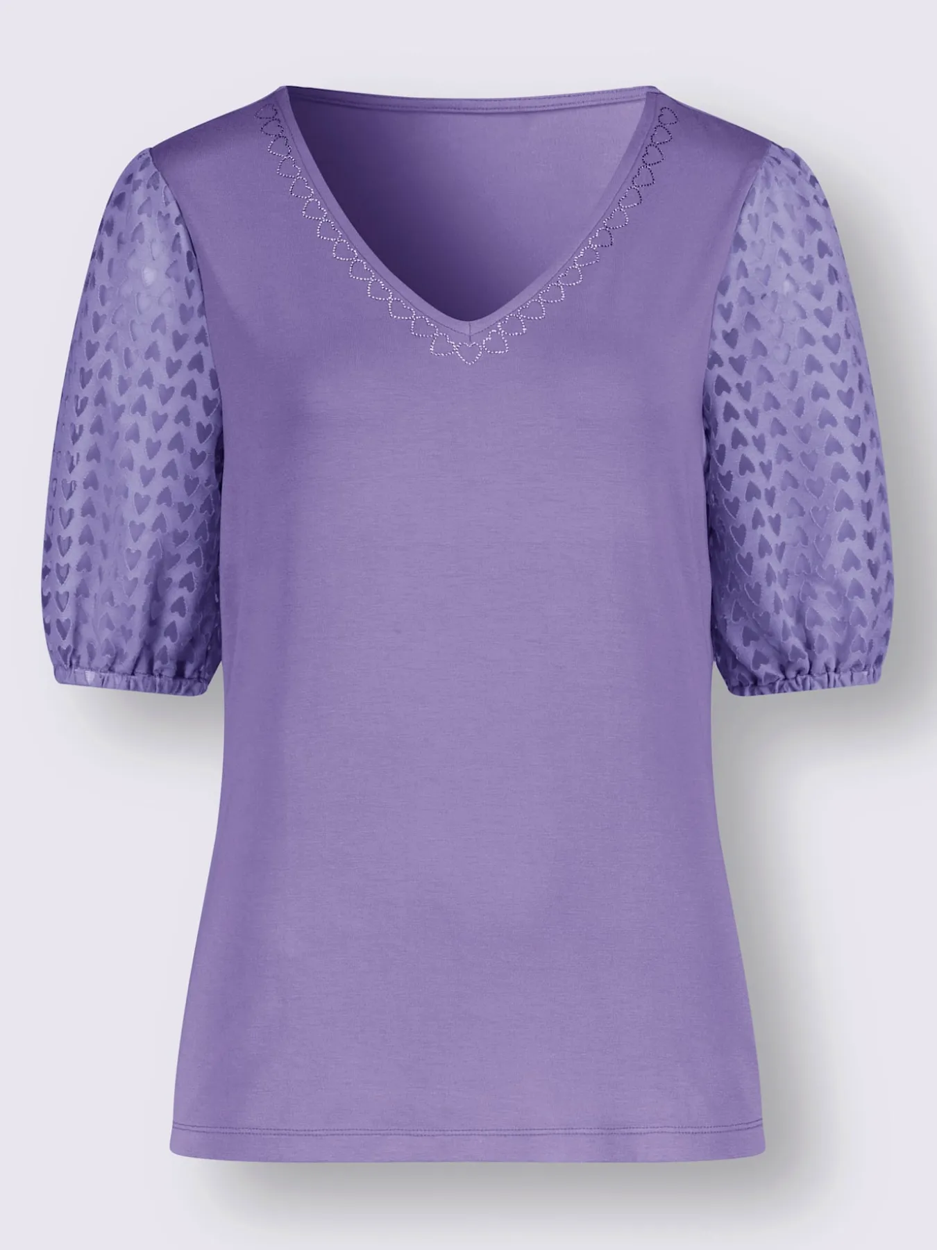 T-shirt en v viscose