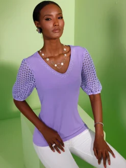 T-shirt en v viscose