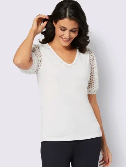 T-shirt en v viscose
