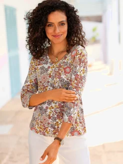 T-shirt en v viscose