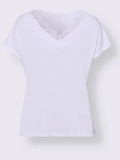 T-shirt en v viscose douce et fluide