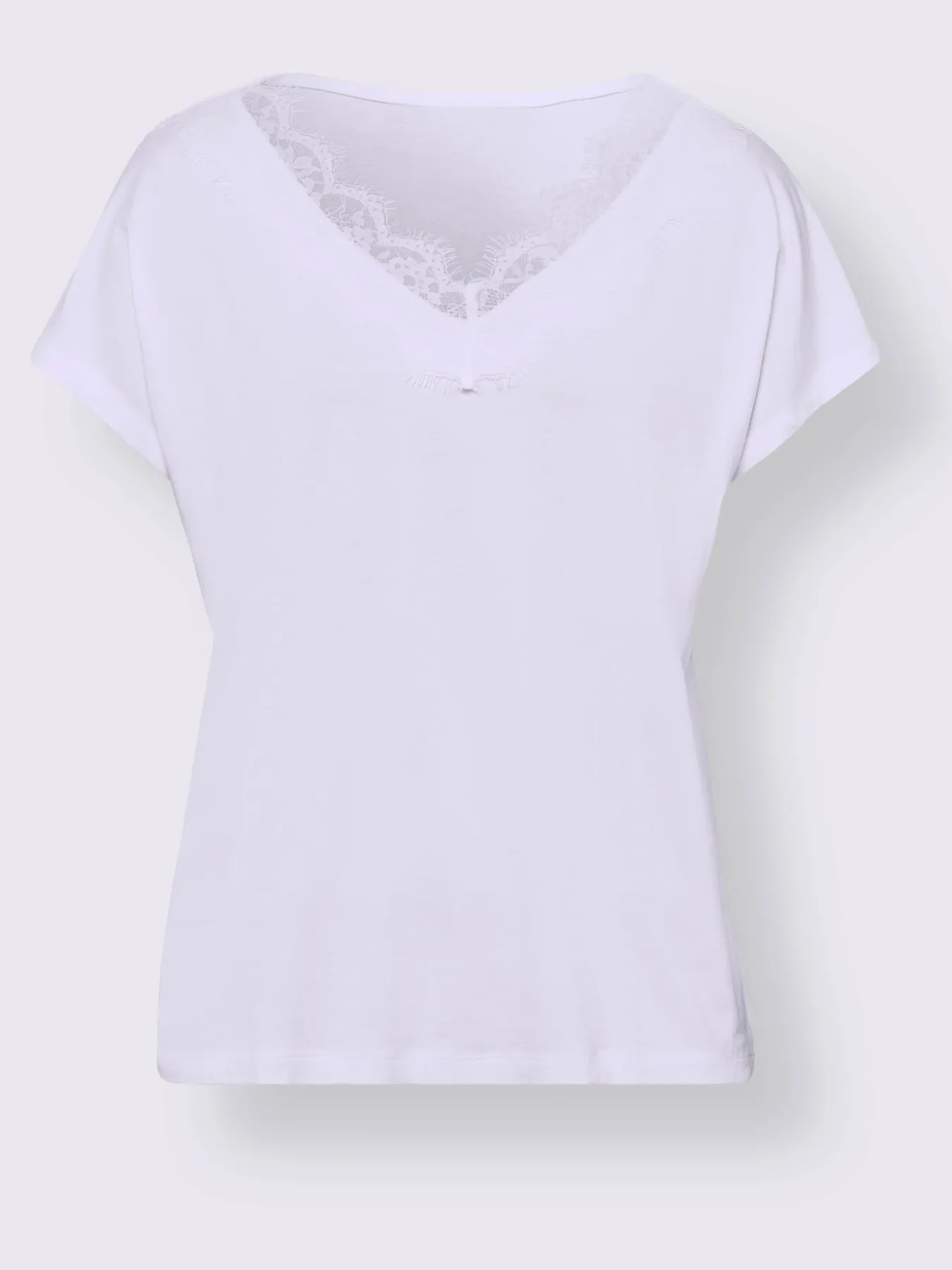 T-shirt en v viscose douce et fluide