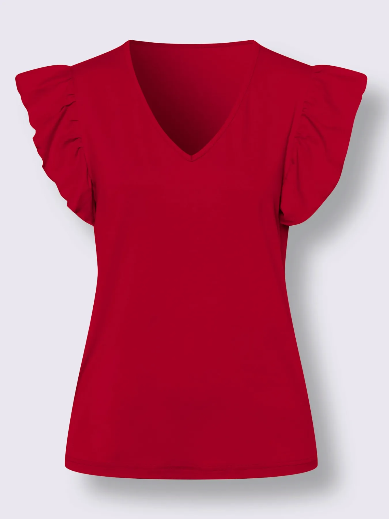 T-shirt en v viscose douce et fluide