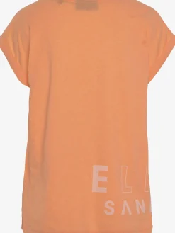 T-shirt encolure côtelée