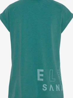 T-shirt encolure côtelée