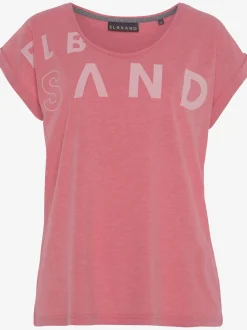 T-shirt encolure côtelée