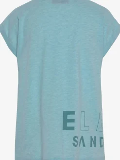 T-shirt encolure côtelée