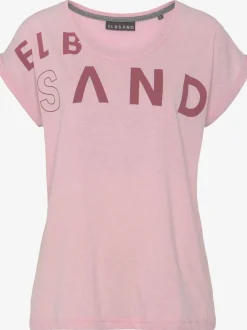 T-shirt encolure côtelée