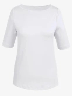 T-shirt encolure en u féminine