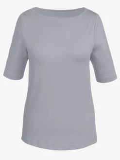 T-shirt encolure en u féminine