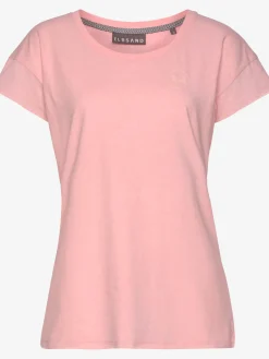 T-shirt encolure ronde avec bords côtes