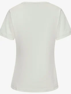 T-shirt encolure ronde avec bords côtes