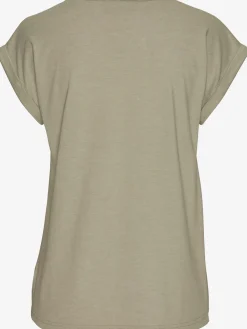 T-shirt encolure ronde dégagée