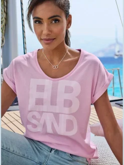 T-shirt encolure ronde dégagée