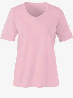 T-shirt femme simple confortable col v