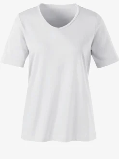 T-shirt femme simple confortable col v