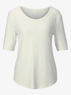 T-shirt femme simple élégant manches doublées