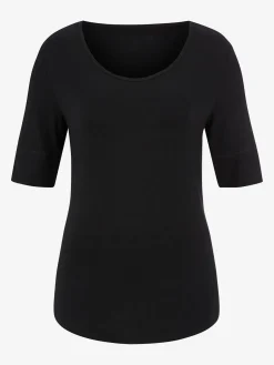 T-shirt femme simple élégant manches doublées