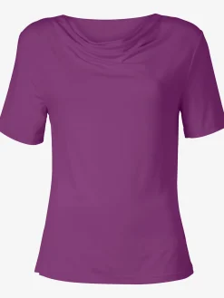 T-shirt féminin élégant col bénitier