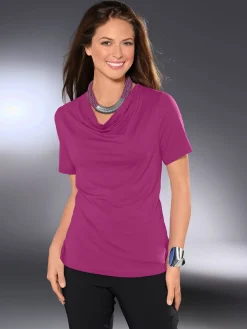 T-shirt féminin élégant col bénitier