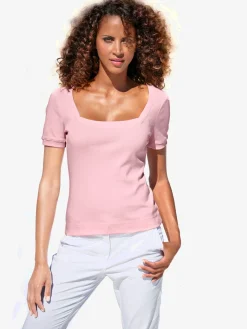 T-shirt grande encolure carrée