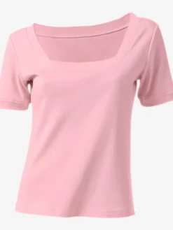 T-shirt grande encolure carrée