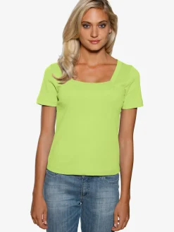 T-shirt grande encolure carrée