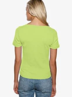 T-shirt grande encolure carrée