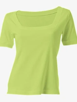 T-shirt grande encolure carrée