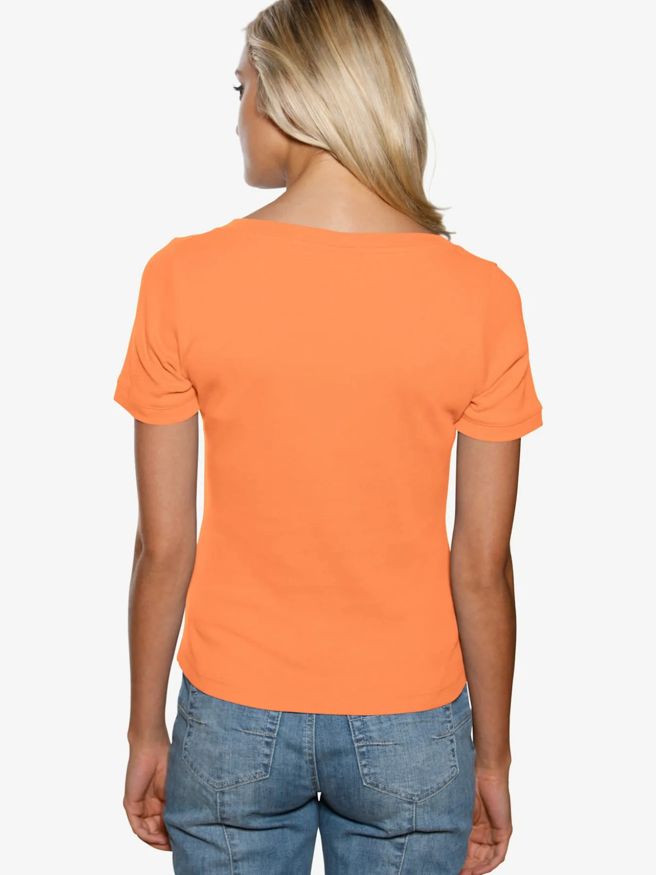 T-shirt grande encolure carrée