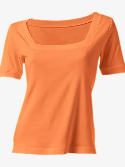 T-shirt grande encolure carrée
