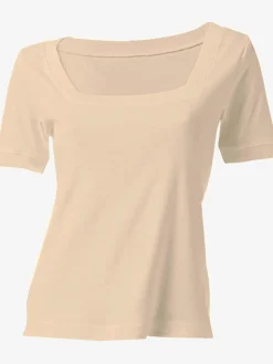 T-shirt grande encolure carrée