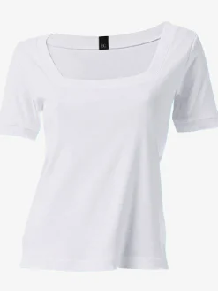 T-shirt grande encolure carrée