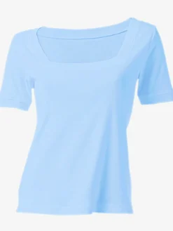 T-shirt grande encolure carrée
