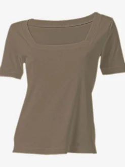 T-shirt grande encolure carrée