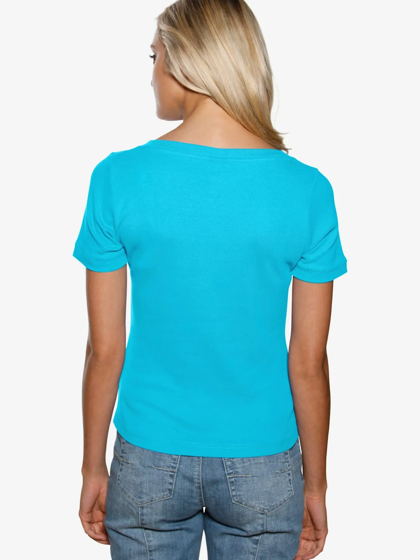 T-shirt grande encolure carrée