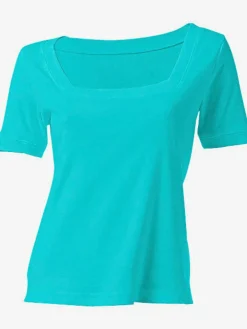 T-shirt grande encolure carrée