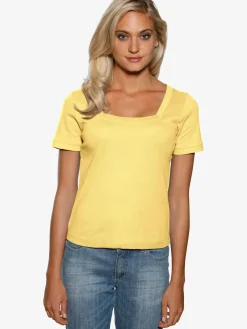 T-shirt grande encolure carrée
