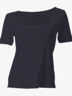 T-shirt grande encolure carrée