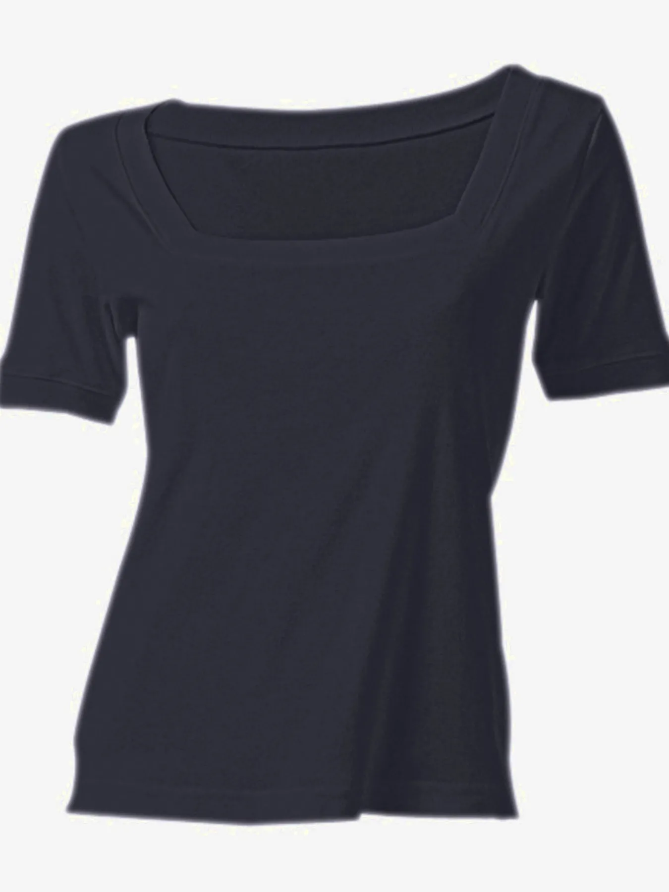 T-shirt grande encolure carrée